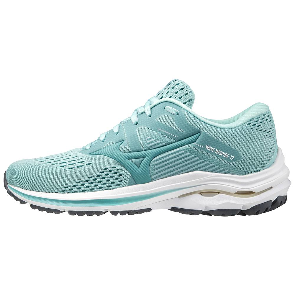 Mizuno Women's Wave Inspire 17 Running Shoes Blue/Turquoise (411310-JMP)